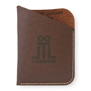 Timeless Luxury London Card Holder Coffee Front