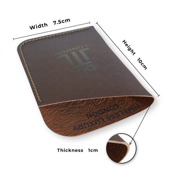 Timeless Luxury London Card Holder Coffee Infographic 2