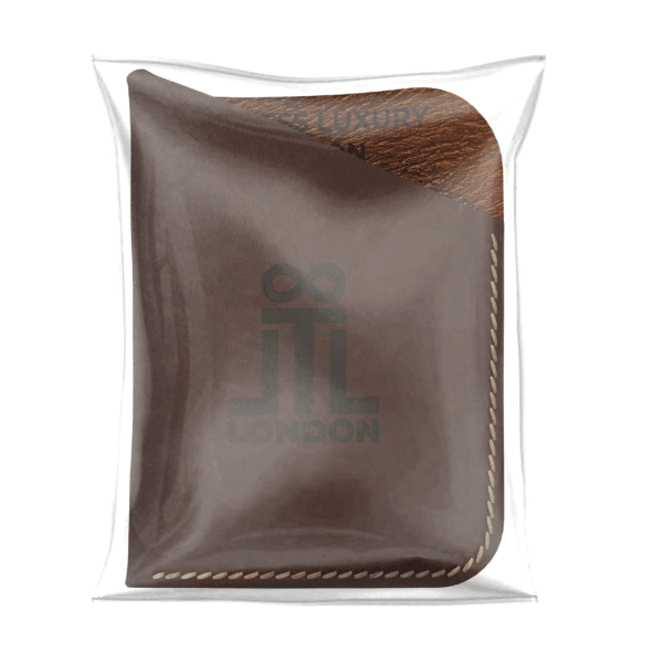 Timeless Luxury London Card Holder Coffee Packed